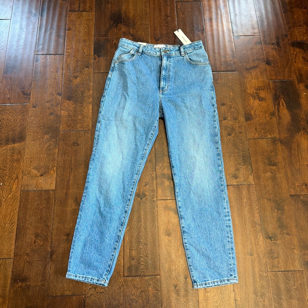 ROLLAS Dusters High Rise Slim Jeans Mid Blue Denim Size 30 NEW